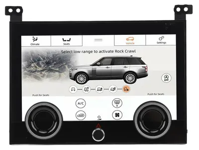 Image de Écran tactile de 10 pouces haute résolution (1080P) pour climatisation automobile, avec fonction de mémorisation de la température de chauffage des sièges et contrôle climatique, compatible avec les modèles Vogue L405 de 2013 à 2017