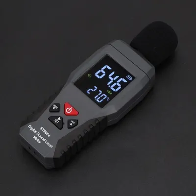 Produktbild von SMART SENSOR ST9604 Digitales Schallpegelmessgerät – Geräuschmessung von 30 bis 130 dB – Hochempfindlicher Sensor