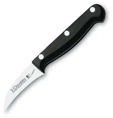 Schälmesser 6 cm, Edelstahl, Palisandergriff