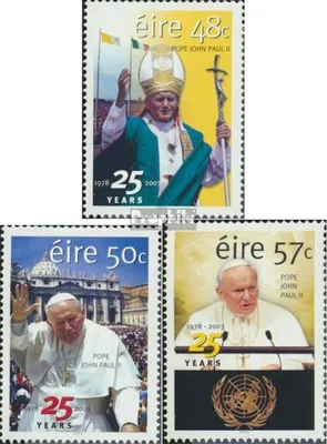 Produktbild von Briefmarken Irland 2003 Mi 1547-1549 (kompl.Ausg.) postfrisch Pontifikat Papst Johannes Paul II.