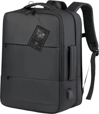 Produktbild von BAD&BAGS | Business Rucksack Bordgepäck schwarz für Flugzeug Handgepäck USB