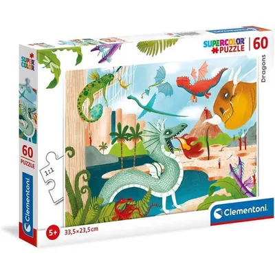 Obrázek produktu pro CLEMENTONI Puzzle Draci 60 dílků