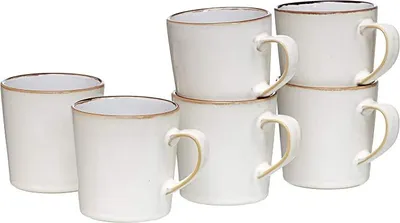 Produktbild von Ritzenhoff und Breker Kaffeebecher Kaffeetassen Tassen Set 6 teilig Weiß