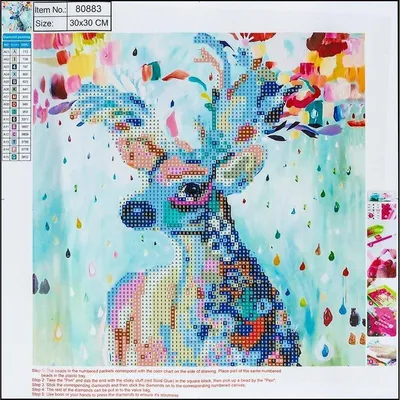Produktbild von Diamant-Mosaik 5D - Hirsch 30x30 80883
