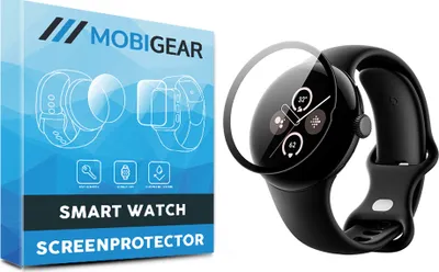 Produktbild von Mobigear  Google Pixel Watch Displayschutz Schutzfolie - Schwarz