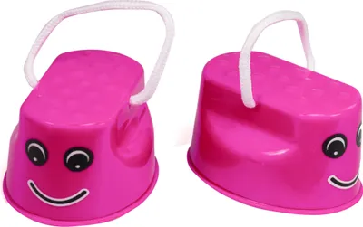 Obrázek produktu pro KIK KX7532 Dětské chůdy plast 10 x 5,5 x 6cm 2 ks růžové