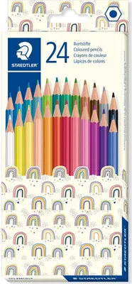 Produktbild von Sechseckige Buntstifte 24 Farben Muster Staedtler
