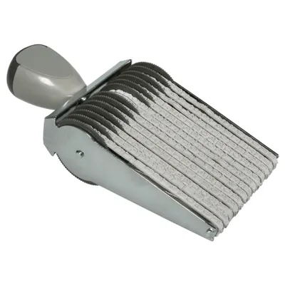 A product shot of a multi-band stamp on a white background.