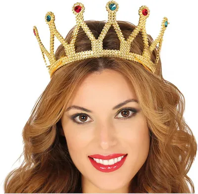 Immagine prodotto di Principessa Diadema Fascia per capelli Gioielli Accessorio Costume Carnevale Carnevale Stile Retrò Eleganza Celebrazione Glamour Tiara Reale, Colore: Oro
