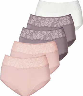 Produktbild von VIVANCE Taillenslip 5 er-Pack rosé, taupe, creme Größe 32/34