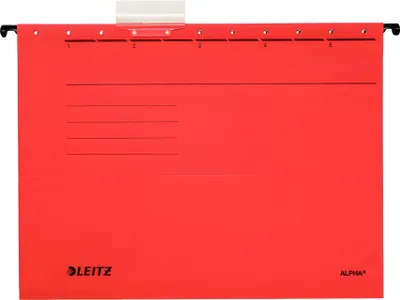 Image de LEITZ 1985-30-25 5x dossiers de suspension ALPHA® 1985 rouge