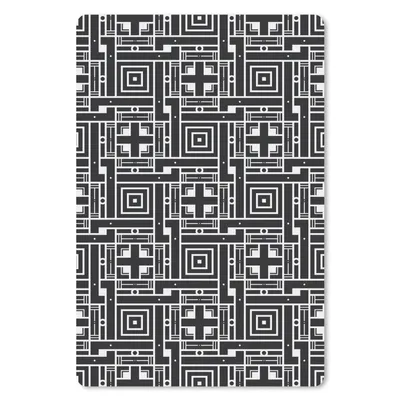 Produktbild von MuchoWow® Mauspad Mousepad Geometrie - Muster - Schwarz 18x27 cm - Mousepads - Maus Mat - Pad - Mausunterlage