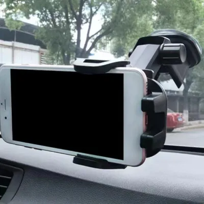 Immagine prodotto di Supporto per telefono da auto, rotazione a 360 gradi, potente ventosa, supporto per bocchetta d'aria, supporto per cruscotto per veicoli