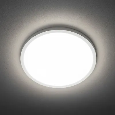 Produktbild von Led Deckenleuchte 4300lm Flach Lampe Decke 36W 37CM Kaltweiß Ultradünn Rund Weiß Led Deckenlampe Küche Wohnzimmer Balkon Flur Badezimmer Schlafzimmer