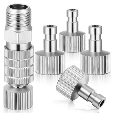 Obrázek produktu pro 1 stříbrná rychlospojka pro airbrush + 5 konektorů