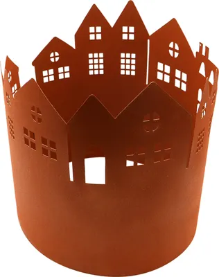 Produktbild von UNUS® Pflanzring Blumen Metall Rostoptik rund 27,5cm ? Höhe 28cm