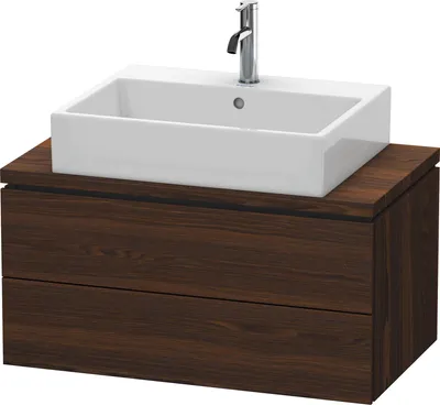 Produktbild von Konsolenunterschrank L-CUBE 400x820x477mm nussbaum gebürstet nussbaum gebürstet