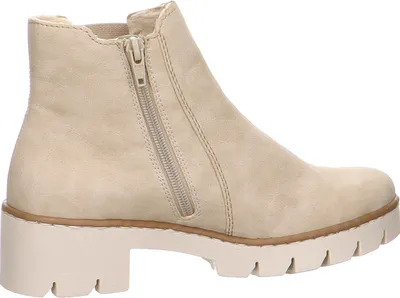 Obrázek produktu pro Rieker dámské chelsea boty s elastickou vložkou a profilovanou podrážkou X5772, velikost:40 EU, barva:Beige