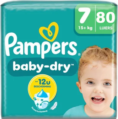 Produktbild von Pampers Baby-Dry - Größe 7 (15kg+) - 80 Windeln