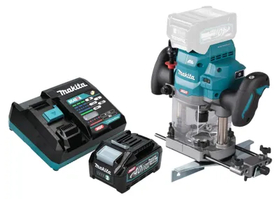 Imagen del producto de Makita RP 001 GM101 Fresadora sin cable 40 V máx. 12 mm sin escobillas + 1x batería 4.0 Ah + cargador