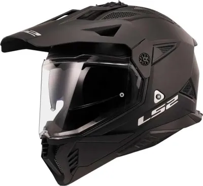 Productafbeelding van LS2 MX702 Pioneer II Solid, een solide crosshelm, zwart mat, maat 3XL (65/66)
