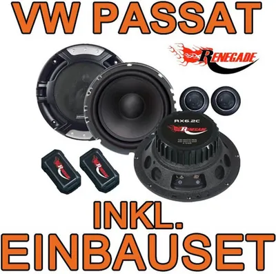 Produktbild von Renegade RX 6.2c - 16,5cm Komponenten-System für VW Passat 3B & 3BG - justSOUND