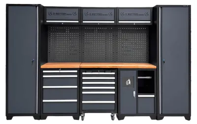 Produktbild von Werkstatteinrichtung SET 11 Teile - RETTER Schranksystem RTX1100 | 3240 x 500 x 2040 mm