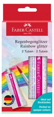 Immagine prodotto di FABER-CASTELL 125089 2 FABER-CASTELL Glitzer Regenbogen Bastelkleber 2 x 12,0 g