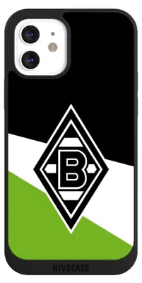 Produktbild von NIVOCASE Handyhülle für Apple iPhone 12  Hülle NIVOpure Case Schwarz Borussia Mönchengladbach Gladbach Offizielles Lizenzprodukt
