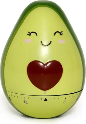 Image de Minuteur de cuisine Avocado - Réglage manuel - 60 minutes - Ø 6 cm