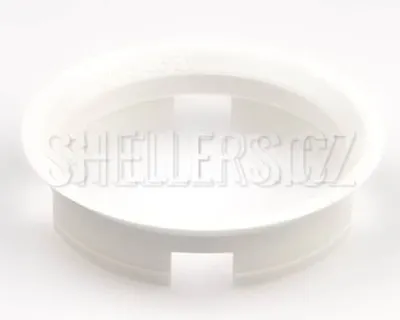 Obrázok produktu pre Strediaci krúžok 63,4 / 58,1 (Z09D), plastový, biely, presah kužeľa 7 mm