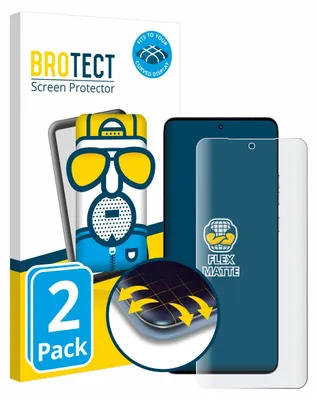 Produktbild von 2x BROTECT Fullscreen Schutzfolie für Motorola Edge 50 Fusion Displayschutz Folie Fullcover Matt Entspiegelungsfolie