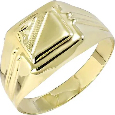 Produktbild von Herrenring Gold Glare 1070 Serie, 4,2 mm breit, 12,3 mm Oberseite, hypoallergen