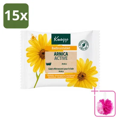Imagen del producto de 15 tabletas efervescentes Kneipp Arnica para el baño - Paquete ahorro - 15 unidades