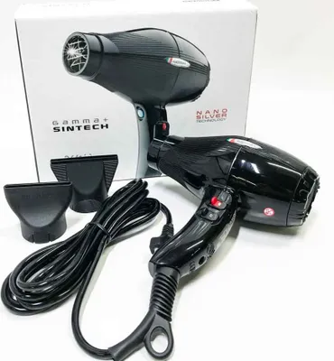 Immagine prodotto di GAMMAPIU' Asciugacapelli professionale Sintech con tecnologia Nanosilver e generatore di ioni 2000-2300W - Nero