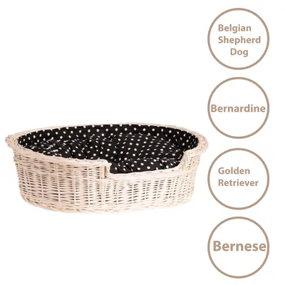 Image de Panier pour chien en osier ovale 100X75 H27 CM