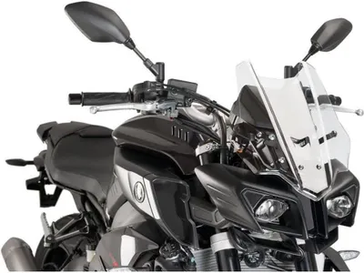 Produktbild von Puig Racing Yamaha Mt-10 16-18 Sport-windschutzscheibe Silber Silber One Size