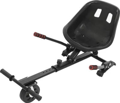 Zdjęcie produktu dla Hoverboard – siedzisko – regulowana długość 70–95 cm – nośność 100 kg – koło obracające się o 360° – dla dzieci i dorosłych – czarny