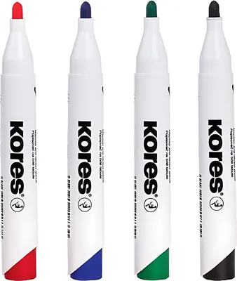 Image de Marqueur pour tableaux blancs et paperboards Kores "K MARKER", noir