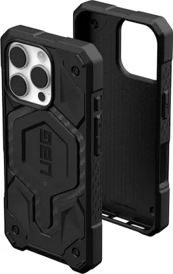 Produktbild von Urban Armor Gear Monarch Pro, Cover, Apple, iPhone 16 Pro, 16 cm (6.3"), Schwarz, Karbon