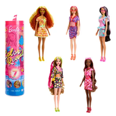Produktbild von Barbie Color Reveal Puppe, Barbie mit Farbwechsel (Sweet Fruit Serie)