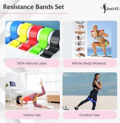 Produktbild von Fitness-Hula-Reif mit Widerstandsbändern und 27 Knoten