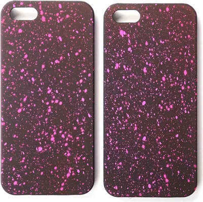 Image de Coque de protection, étui, bumper ou boîtier pour Apple iPhone 5, 5s, SE, motif étoiles en 3D, couleur rose