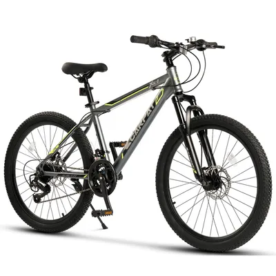 Produktbild von VELORS Mountainbike 24 Zoll Fahrrad für Herren Damen Mädchen und Jungen 21 Gang Kettenschaltung Jugendfahrrad MTB Hardtail Fahrrad