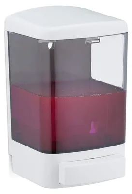 Obrázek produktu pro TRANKIELO® - Nástěnný dávkovač mýdla o objemu 1000 ml - Plnicí dávkovač mýdla pro koupelnu a kuchyň - Bílá a černá barva