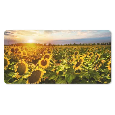Produktbild von MuchoWow® Mauspad Mousepad Blumen - Sonnenblume - Himmel 60x30 cm - Mousepads - Maus Mat - Pad - Mausunterlage - Nachhaltig