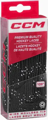 Produktbild von CCM LACES WAXED Eishockey Schlittschuhsenkel Gewachst - Hockey Laces Accessories, Farbe:White, Größe:120'