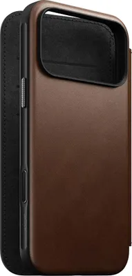 Image de Nomad Modern Leather Folio iPhone 17 Pro Max Brown