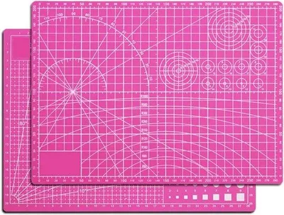 Produktbild von Famanu Schneidematte A3 - Selbstheilende Oberfläche, doppelseitig, in Rosa