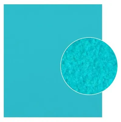 Produktbild von Plottermarie Plotterfolie Premium Flockfolie mit samtiger Oberfläche – Plotterfolie für Textildruck, T-Shirts, Baumwolle, Polyester & Mischgewebe 32 x 50 cm - 390 Aqua